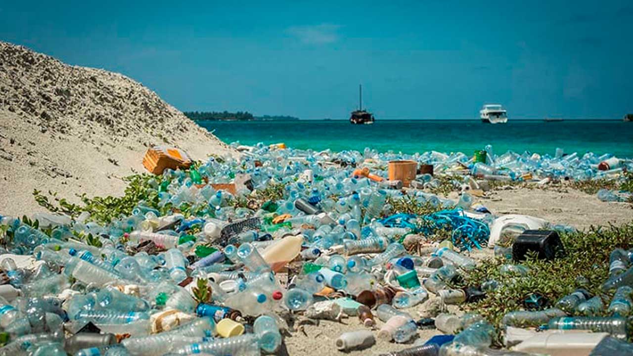 острова из пластикового мусора