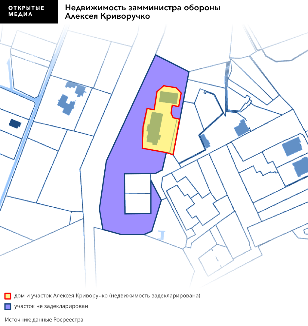 Замминистра обороны не задекларировал больше гектара земли на Рублевке.  Участок может стоить 400 млн рублей