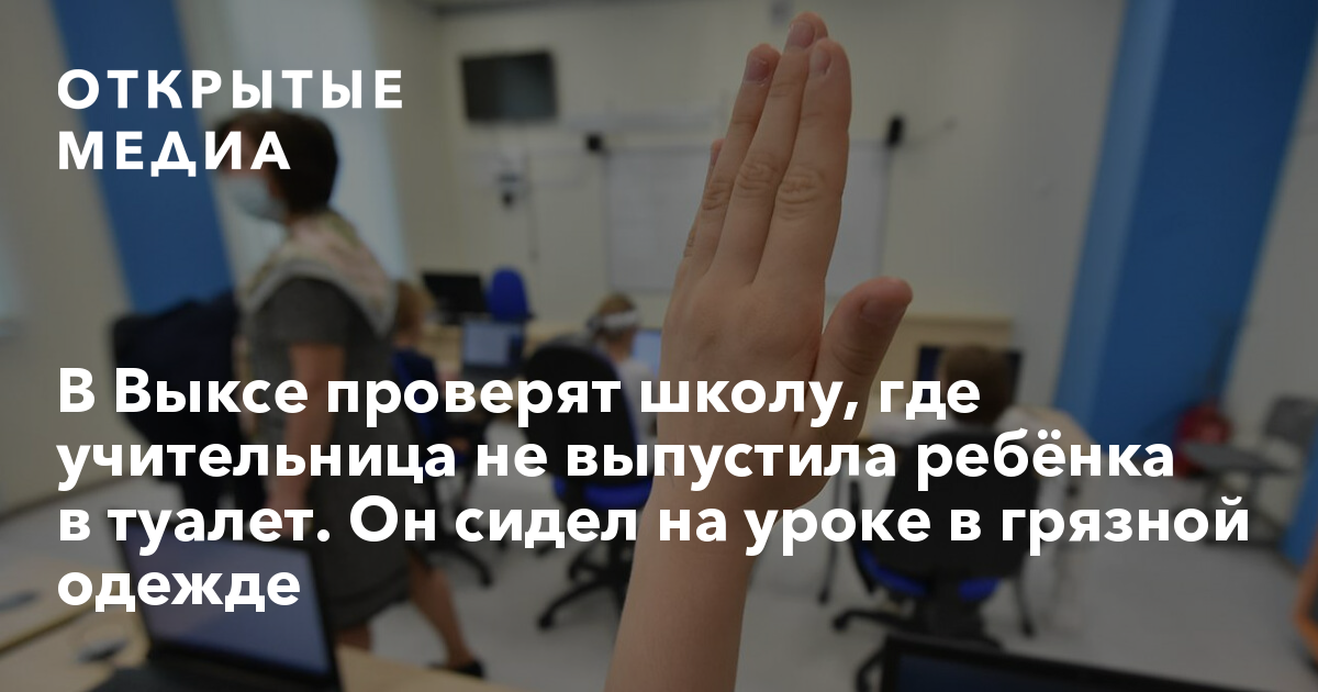 В Выксе проверят школу где учительница не выпустила ребёнка в туалет Он сидел на уроке в